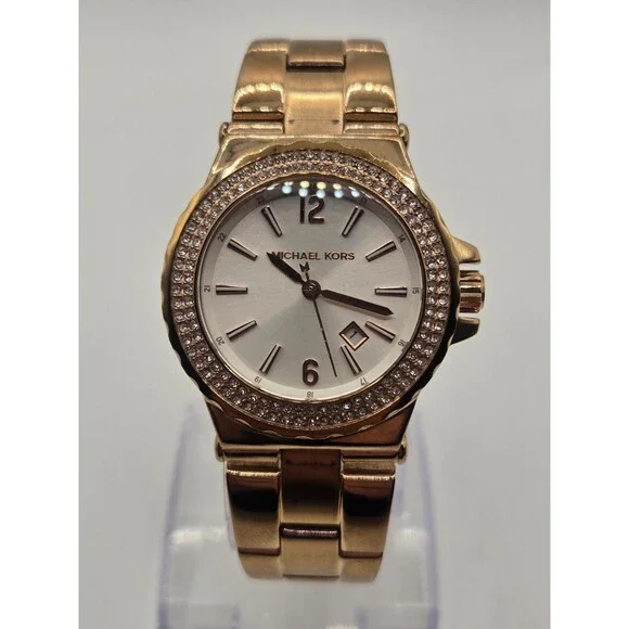 MICHAEL KORS Glitz MK-5921 Ladies' Rose Gold Tone Watch - Picture 4 of 11